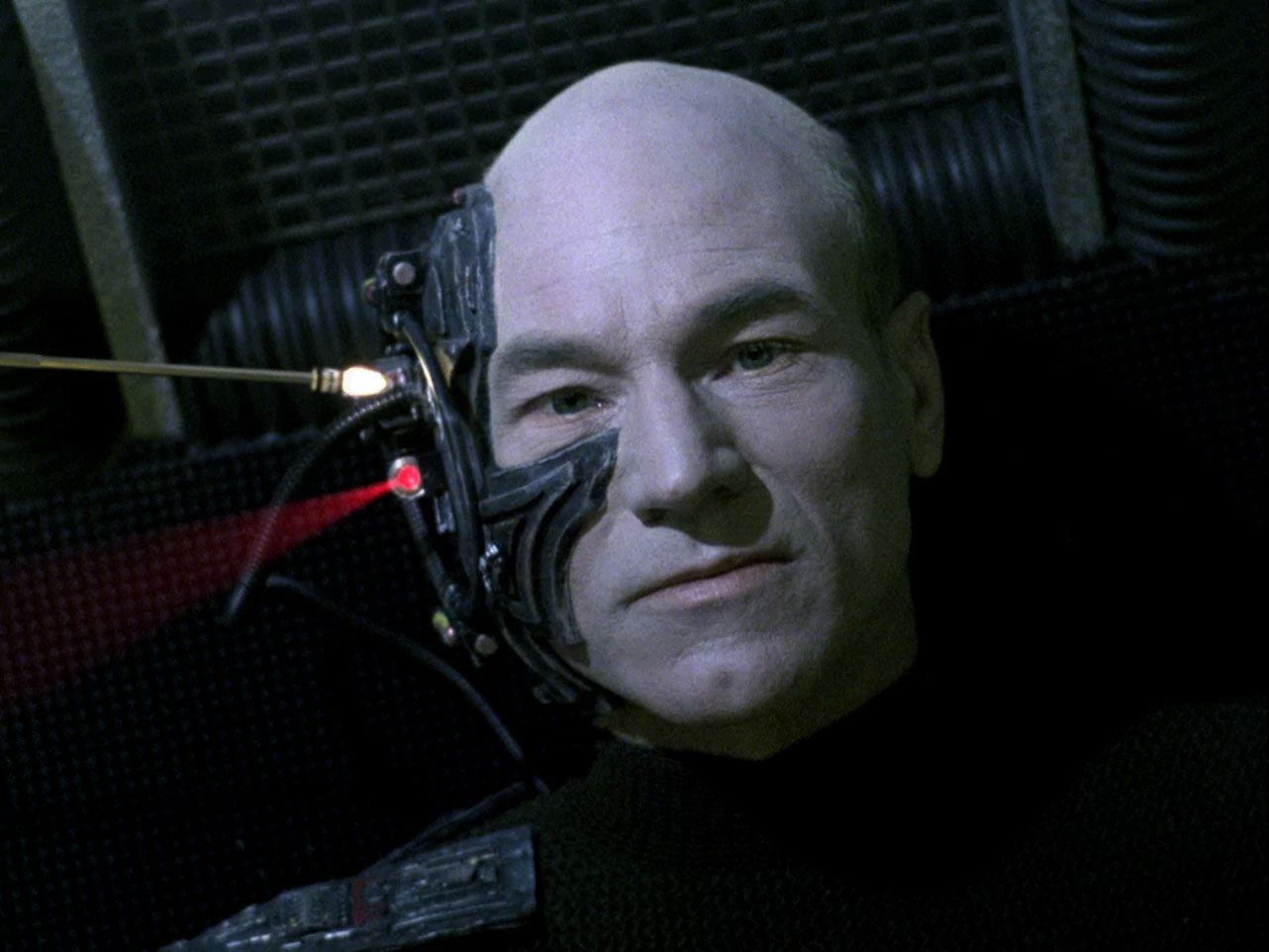 Photo of Jean-Luc Picard in Locutus of Borg form